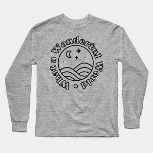 Retro What a Wonderful World Long Sleeve T-Shirt